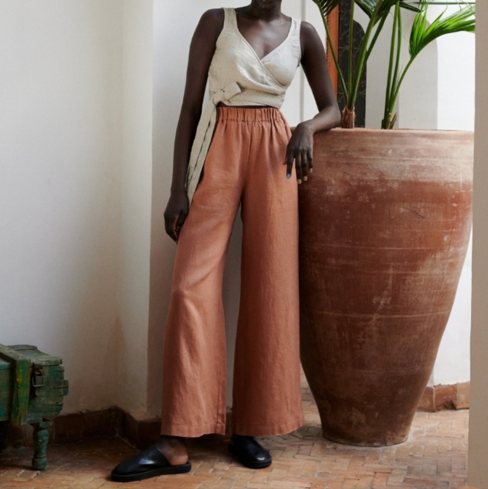 Linenfox Brenna trousers watermelon